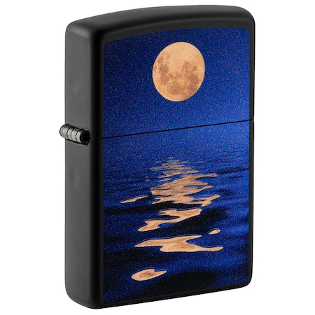 Zippo 2024 Zippo Moon Sunset Black Light, Black Matte,  ZIP-49810